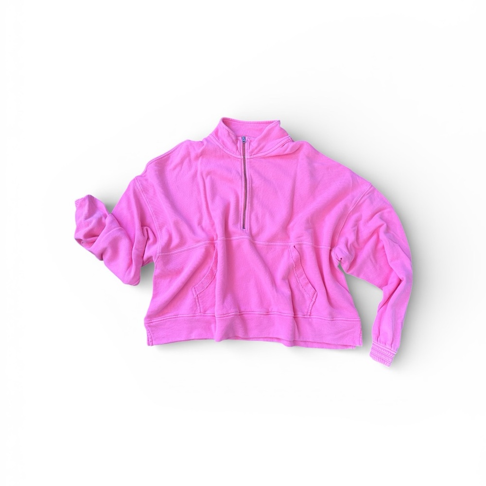 Aerie Bright Pink Zip-Up